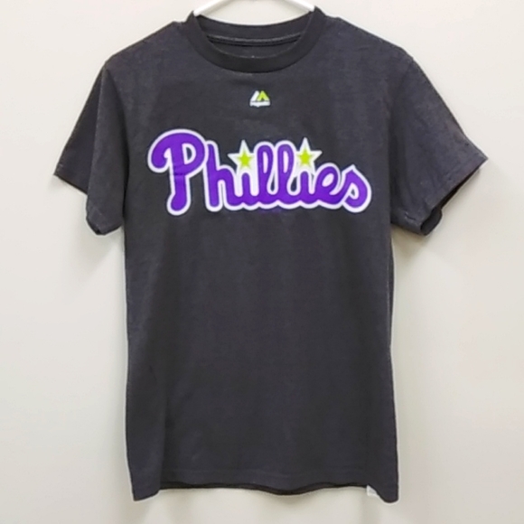 Majestic Tops - Majestic Philadelphia Phillies T-shirt 4892w